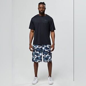 NWOT Devops Black Mesh Crewneck Men's 3XL Short Sleeve Dry Fit T-Shirt Athletic